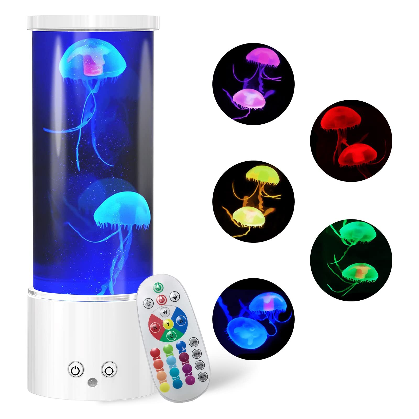 Best jellyfish lamps: Lifelike floating jellyfish + 16M RGB lights craft dreamy underwater visuals, turning spaces into calm, magical havens effortlessly.